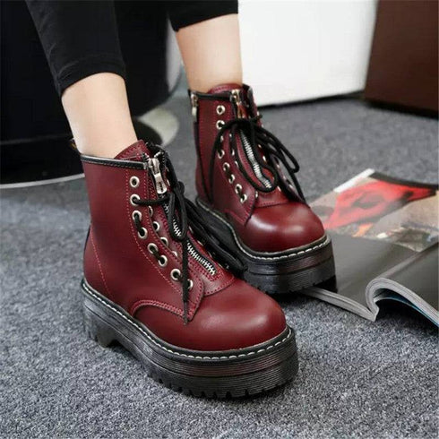 Women's Mid Tube Martin Boots